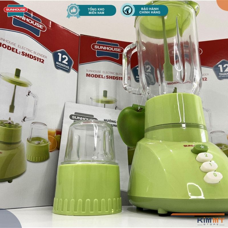 Máy xay sinh tố 2 cối thủy tinh SHD5112 - 350W